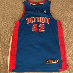 Vintage Nike Detroit Pistons Stackhouse Basketball Jersey 42